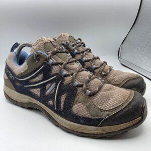 Salomon Ellipse 2 Aero Titanium Womens Size 10 Gray Blue Athletic Shoes Hiking